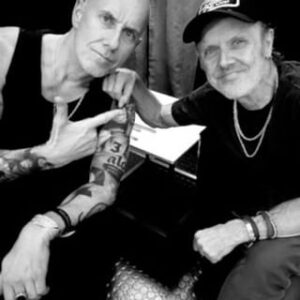 Adam Darski Instagram - I’ve never had a boring conversation with this legend. Nothing but love and respect!🤘❤️

Recent BOTH @metallica shows in Warsaw was smth I truly needed to start my own tour… call it inspiration, a kick in the ass, a motivational trigger or whatnot. It did the trick big time! One more time big shout out to @livenationpoland and @larsulrich for royal hospitality ❤️🤘

#metallica #tour #thrashmetal #warsaw #livenation #nergal #behemoth