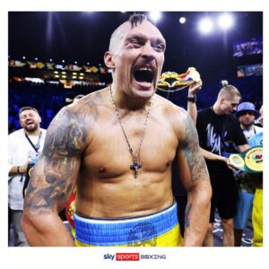 Adam Darski Instagram - Holy shit! What a fight! Honestly I thought Fury is undefeated… but Usyk did it with such a style! 

The king is dead, long live the king. 

YOU know how to win, Ukraine. 

Slava Ukraini🇺🇦

@usykaa