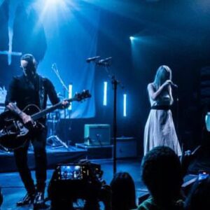 Adam Darski Instagram - It was magic last night. @meandthatman @myrkurmyrkur

@kasp81 for Gaffa