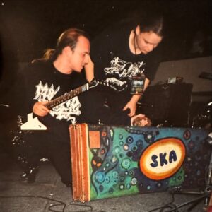 Adam Darski Instagram - I’m pretty sure someone took this photo right before going on stage in Minsk, Reactor. Early 00’s? 

Anyone remembers this venue? Anyone remembers times when lunatics like Lukaszenko or Putin were on the leash and bands could freely travel/tour across ex-USSR countries? 

I honestly doubt I can go back there in this lifetime but good memories remain regardless. 

@behemothofficial #blackmetal #deathmetal #nergal