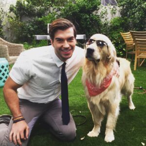 Adam Hagenbuch Instagram - I had some awfully fun days on set with Cosmo. We’ll miss ya buddy.
.
.
#fullerhouse #fullhouse @cosmofullerhouse #memories