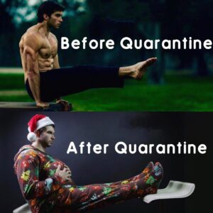 Adam Hagenbuch Instagram - I’m auditioning for Santa Clause when I’m done with all this.
.
.
#transformation #transformationtuesday #tentinquarantino #beforeandafter #my600lblife #fitness