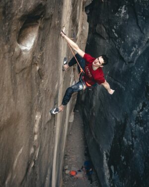 Adam Ondra Instagram - Bon Voyage 9a trad (E12) ✅️
Adam: I am very happy and proud to make the 2nd ascent of this James Pearson’s @onceuponaclimb masterpiece 👌 Not that I am an expert in trad climbing, but it could be (physically) the hardest route on trad gear in the world. It took me 3 days of work, and I had to really put up a fight. The route felt challenging in many different ways, and apart from being very runout (but probably safe), it has some very hard (and odd!) moves where you really need to be a very complex climber 🤜🤛

It is hands down one of the best routes I have ever climbed, and it is a true miracle that there are just enough holds to make it climbable and enough gear to make it runout, but safe. Gradewise, I think if it was bolted, it would be very solid and specific 9a 👊 Placing the gear makes it a little more physically difficult and adds some extra spice 😎 

Stay tuned for some exceptional footage that we got in the last few days 👊

Pics by @pet.phot

#tradclimbing #tradclimb #rockclimbing #france #rocks 

@mammut_swiss1862 @lasportivagram @euroholds @mix.it
@hudysport @rohlik.cz @sensfoods @211_zpmvcr @mercedesbenz_autojihlava @drwittczsk @sport_invest @veolia_cz Cardion