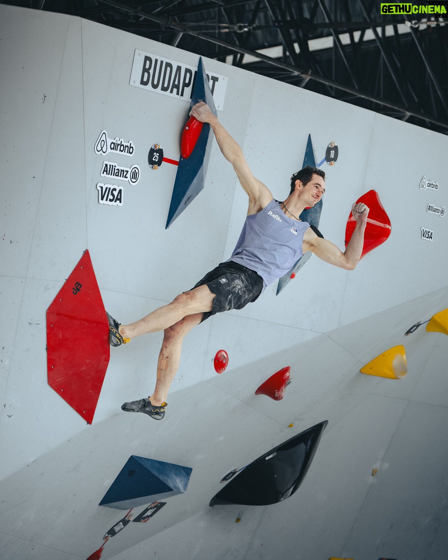 Adam Ondra - 29.9K Likes - A good end to the @olympics qualifier series by taking bronze 🥉 here in Budapest 👌 Brutal boulder round followed by an almost equally brutal lead route 🥵 I wish I was able to enjoy my climbing a bit more. My left shoulder was already really sore, but I am glad that tomorrow is rest and it will heal very quickly 🤞
Congrats to everyone who made it to the Olympics❗But also to the ones who just did not make it this time☝️The level of climbers was enormous, both for women and men! Special congrats for today’s victory, @sam_avezou, and silver medal, @leedo_ss 🤜🤛
And you ⭐ all too @albertogines_, @yannick_flohe, @alexandermegos, @hannipan_, @pauljenft, @hamish_mcarthur, @saschalehmann, @lukapotocar, @yfei_pan, @brookeraboutou, @nonaka_miho, @erinmcbeast, @chaehyun.s, @luozhilu_lucy, @jenya_kazbekova, @mia.krampl, @lucia.doerffel, @zelia_avezou, @camilla.moroni, @laura.rogora and @mollyts123.
Last but not least, thanks to amazing crowd in Budapest 🇭🇺
Check out the results, the link is in BIO.
Cool photos by @pet.phot
#climbing #sportclimbing #bouldering #leadclimbing #olympics #budapest
@horosvaz.cz @olympijskytym @olympcsmv
@mammut_swiss1862 @lasportivagram @euroholds @mix.it
@hudysport @rohlik.cz @sensfoods @211_zpmvcr @mercedesbenz_autojihlava @drwittczsk @the_playbook_house @veolia_cz Cardion