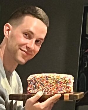 Adam Rippon Instagram - Thank you for all the birthday wishes 🥹🥹 So grateful for all the experiences of 33 and excited for all the greats things to come at 34❤️❤️❤️ 11/11/23 🎂 - also I made this cake and I’m very proud of it and all its sprinkles. I didn’t want to ruin it with birthday candles so I just created a birthday séance with bath and body works candles instead.