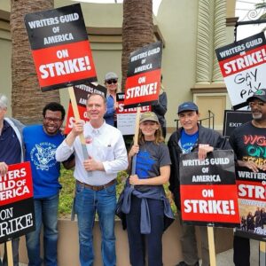 Adam Schiff Instagram - Proud to stand with @WGAWest in the fight for fair wages and a fair deal for writers. Your fight is the same for workers everywhere — for an economy that works for everyone.

I will stand with you today and every day.