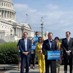 Adam Schiff Instagram - I was proud to see the Protecting Our Democracy Act pass in the House last Congress — and some of its provisions signed into law. 

Now we must finish the job.

It’s time to pass the entire package and codify its reforms, so that we can prevent presidential abuses of power by any future occupant of the White House.