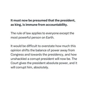 Adam Schiff Instagram - Today’s Supreme Court decision on Donald Trump’s immunity claim is far worse than anything I imagined...

My statement: