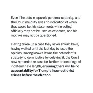 Adam Schiff Instagram - Today’s Supreme Court decision on Donald Trump’s immunity claim is far worse than anything I imagined...

My statement: