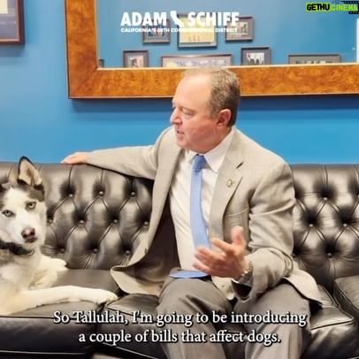 Adam Schiff - 7.5K Likes - People shouldn’t have to choose between their pets or a roof over their heads.
Tallulah and I sat down to discuss the Pets Belong with Families Act to ensure housing facilities don’t discriminate based on dog breeds, and the PUPP Act to provide grants to housing facilities so they can accommodate pets.
Our dogs are on board!