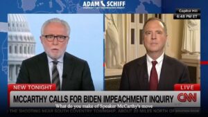 Adam Schiff Instagram - Kevin McCarthy’s announcement of a bogus impeachment inquiry into President Biden is based on two things: McCarthy’s weakness as speaker, and his willingness to do Trump’s bidding. 

It’s certainly not based on evidence or facts.