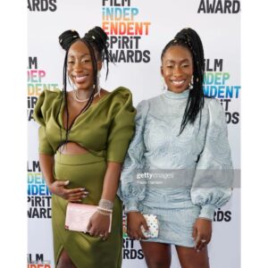 Adamma Ebo Instagram - The @filmindependent Spirit Awards were absolutely dreamy. 
First nomination experience was dope, and major congrats to all the nominees and winners. 

Indie films are the reason I first believed I could even be a filmmaker. There's something magical about em - and yesterday captured that for sure. 

Keep making movies y'all. I know I will be✌🏿🤟🏿

Hair: @richardnormangrant 
Makeup: @shadaraholmes.mua
