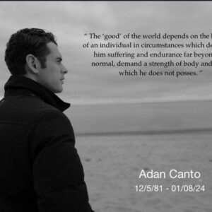Adan Canto Instagram - A man who never once complained and inspired so many. 

We love you forever Adan 🤍