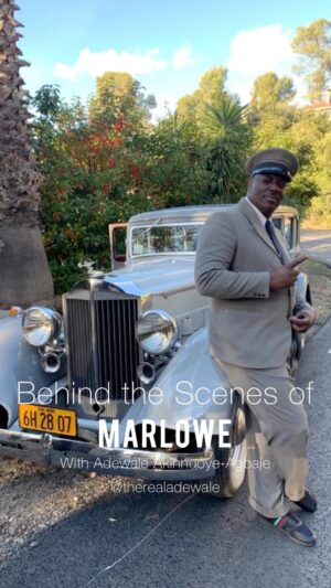 Adewale Akinnuoye-Agbaje Instagram - @therealadewale is taking us behind the scenes of his latest film #MarloweMovie, a 1930s film noir (also starring Liam Neeson!) that will have you on the edge of your seat! In theaters now!