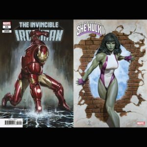 Adi Granov Instagram - These two covers came out this week!

They are the new versions of my original covers I did 20 years ago to celebrate two decades of my work at Marvel.

Some people have asked me "Why?" and honestly, it's not even an ego thing, it's a melancholic homage to my younger self. Life wasn't easy back then and looking back on it now I have a kind of respect for being able to create this art which now, in retrospect, has been quite influential. The distance of time makes me see those days in an objective way and while the original covers are a memento of a time gone by, these new ones made me feel connected to it.

#ironman #shehulk #marvel #adigranov
