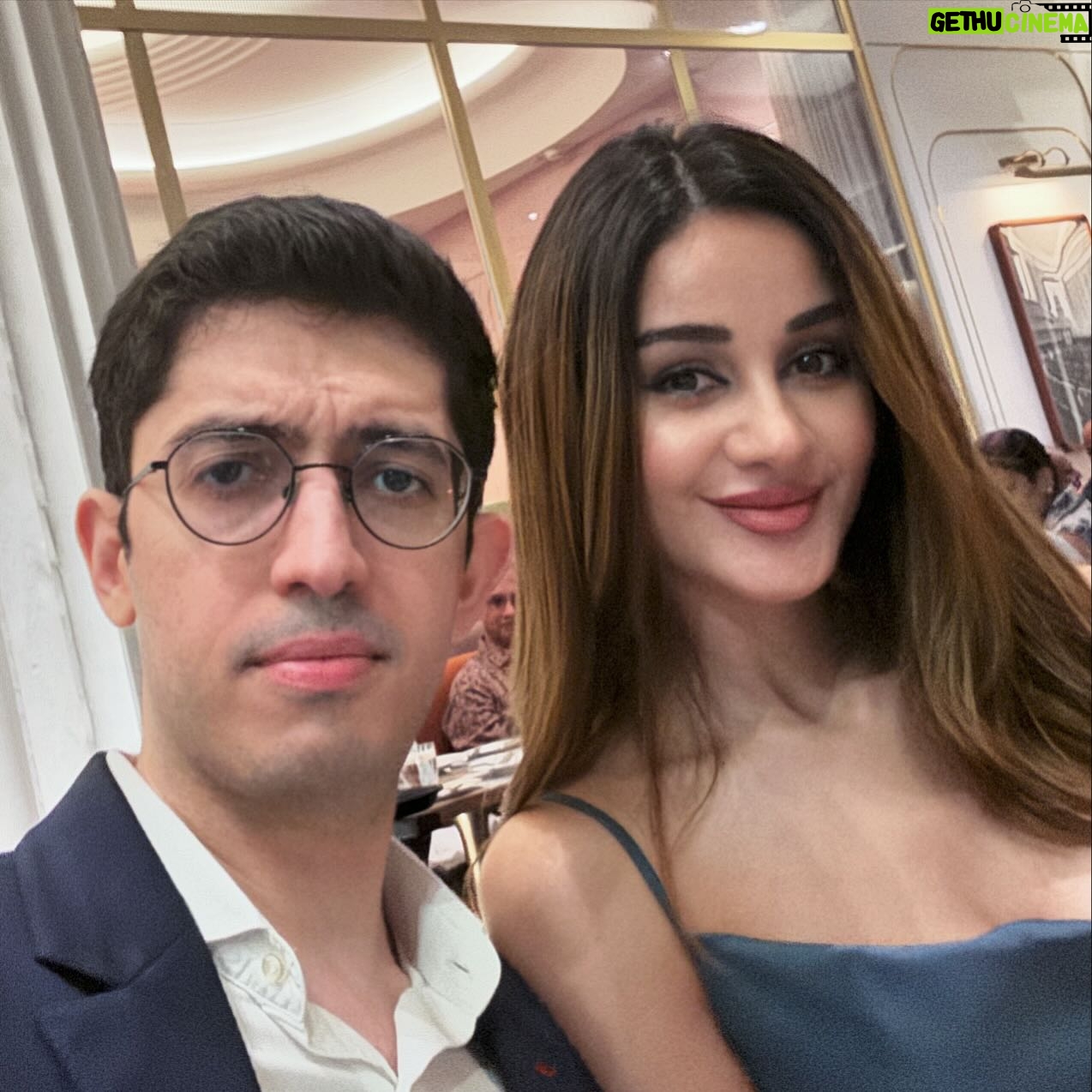 Aditi Arya - 14.4K Likes - Got him to suit up for date night 🙌🏽