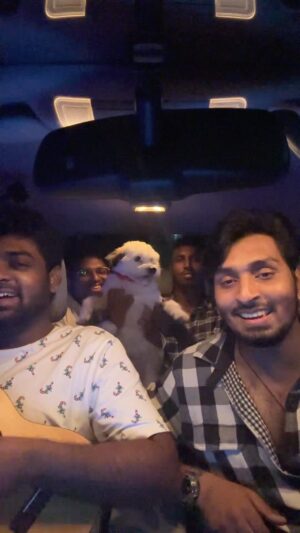 Aditya R K Instagram - #naangaali Recent fav @rseanroldan na🫡
A casual jam with my buddies #carpool 

🎸 @jaison_mathew 
Vibe @nithin_alex_joseph_ @m_ano.j 🐒

#carpool #chennai #tamil #music