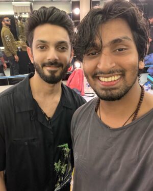 Aditya R K Instagram - Happy Birthday to my all time Favourite  @anirudhofficial na❤️🫂 
Captain cool! ⚡️