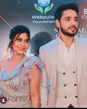 Adnan Khan Instagram - Thank you so muchhh for all the love ❤️🌈🙏
Feels wonderful to be awarded as the Best Jodi 💃🕺
Firstly we want to thank our audience n viewers for all the love you have showered on us .  Believe us when we say It keeps us so encouraged n motivated 😇.
Next a big thank you to @sonytvofficial n @official_sphereorigins for making this beautiful show n allowing us to be part of it 💐
Next! the man without whom this show wouldn’t have been the same . Thank you for your MIDAS touch @mountainhead1 ravi sir 🙏. 
Thank you to our amazing writers @madhushaala #aryasharma for giving life to our characters🍀.
And of course a very big thank you to our team, which consists of some of the best actors n technicians n production exec to ever come together to create this beautiful show . 
 @brandempower.in 
#NationalQualityAwards #NQA2023 #brandempower
