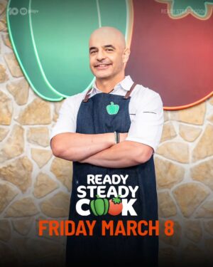 Adriano Zumbo Instagram - So much Fun and super excited to share 
GET READY, GET STEADY…. It’s time to COOK @readysteadycookau is back on Friday March 8th on @channel10au and @10playau

#ReadySteadyCookAU #zumbo #food #cooking #20min #chef @thecrazybull
