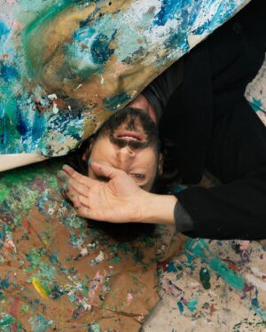 Adrien Brody Instagram - 🖤 Thank you @nytimes and Alexis Soloski for the lovely article & for featuring my artwork and my love of #painting 🎨Beautiful photos courtesy of @pet__fish