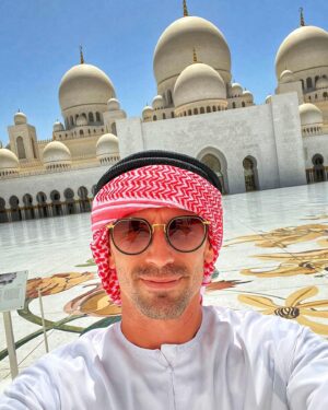 Adrien Silva Instagram - A great privilege to have visited the Sheikh Zayed Grand Mosque. 

#AdrienSilva #AbuDhabi #Silvafamily