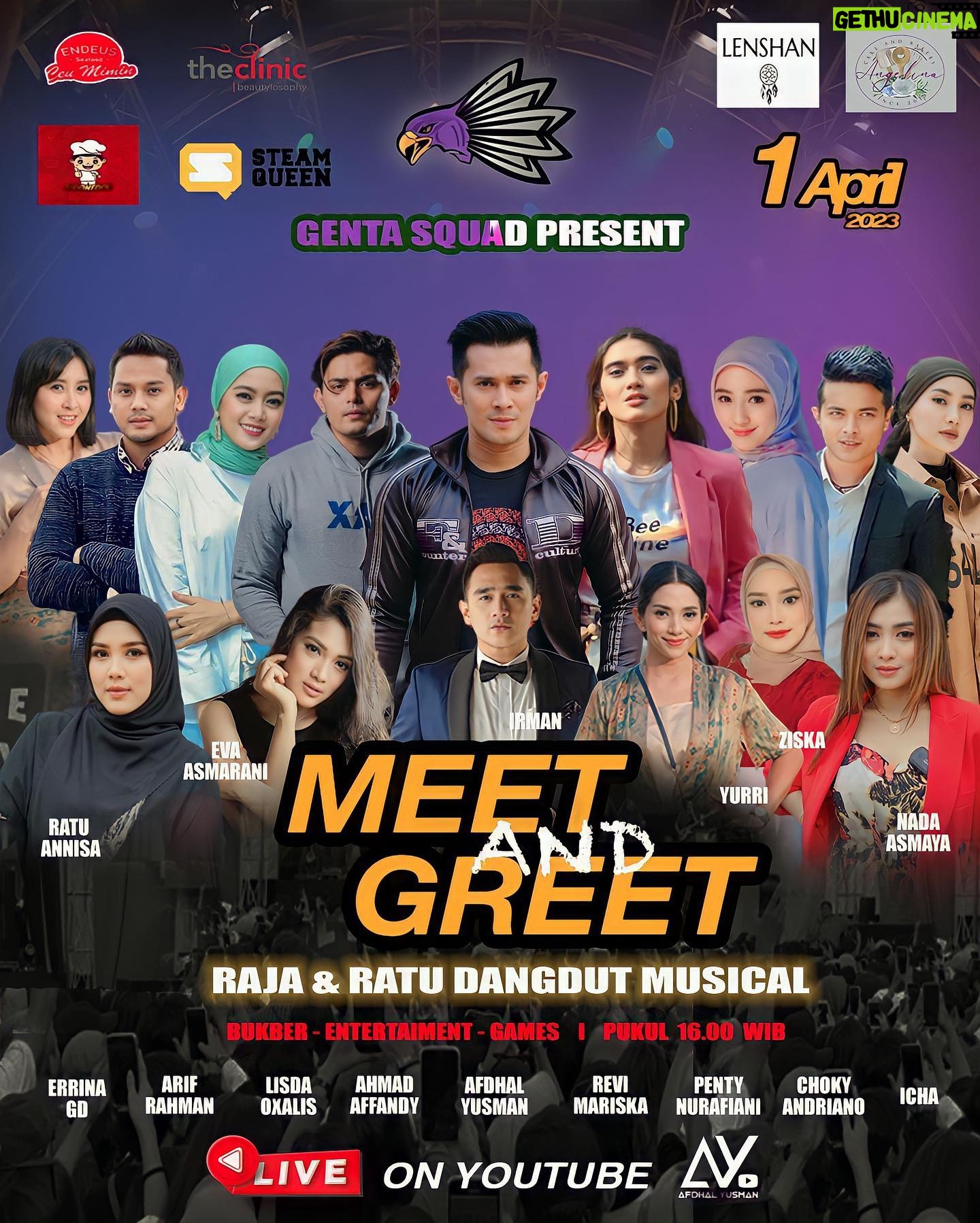 Afdhal Yusman - 7.1K Likes - Get ready!!! H-3 , bismillah untuk pertama kalinya kita @gentasquad.bc bikin meet and greet dengan 50 orang fans yang terpilih, live streaming nanti di @ayofficial_ytb yaa sobat 🎥 mulai jam 16:00wib - selesai