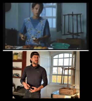 Afonso Pimentel Instagram - 28 anos depois. Gostava que revissem o filme do Luis Filipe Rocha, Adeus, Pai.  Foi muito forte voltar a entrar nesta casa. Na casa onde celebrei o meu 14.º aniversário a brincar àquilo que viria a ser a minha profissão! Obrigado @albanojeronimooficial pelas fotos , @vitor_silva_costa @rodrigotrindadeactor por aturarem o avô e as suas histórias.