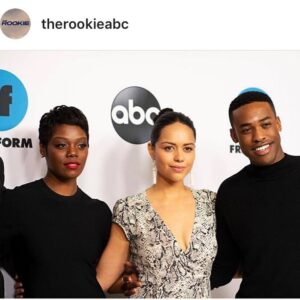 Afton Williamson Instagram - #Yesterday @therookieabc @abcnetwork #tca2019 @ellyway 💄