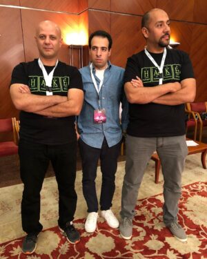 Ahmed EL-Ghandour Instagram - Men in black surround man in blue
