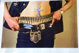 Aimee Mullins Instagram - Apparently the bullet belt wasn’t enough. #protection (Photo credit: Karlheinz Weinberger)