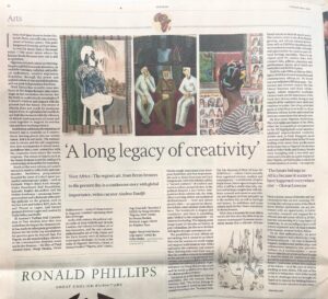 Aindrea Emelife Instagram - In this weekends @ft_weekend Life & Arts I was invited by the FT and Ben Okri to muse on the state of things.

As the newly appointed Curator (Modern and Contemporary) at The Edo Museum of West African Art (@emowaa_ ) I have been privileged and humbled to be part of the imagining of a future for West African art.

Amidst media grabbing discussion about the overdue restitution of objects, it is clear to me that the happy flappy self congratulation of returns needs to go further. Restitution is meaningless if it doesn't catalyse and connect with the present and future.

@emowaa_ is emblematic of this optimistic future. Stretching from ancient to contemporary it addresses a need to connect with a young, creative population, provide economic opportunities and expand and build museum infrastructure and sites of learning on the continent.

But it cannot be an island. If globalisation can bring Africa to the world and the world to Africa, then how does this circulation bring returns? 

In this article, I envision a truly circular global art ecosystem and authentic collaboration between our hallowed halls in the West and institutions in Africa.

I discuss @emowaa_'s plans, my first academic focus as the new Curator and wax lyrical on one of the favourite pieces of Nigerian Modernism: Nigeria 1959 by Demas Nwoko. 

The past few months have been enriching collaborative thinking between some of our greatest minds. It is an honour to learn, grow and be part of this story. 

But moreover, it is a call to arms. Restitution is the start of the conversation. Now, we must look to the future.

@emowaa_ (Edo Museum of West African Art) is a David Adjaye designed museum and cultural district and opens in stages from 2024. (@adjaye_visual_sketchbook @adjayeassociates )