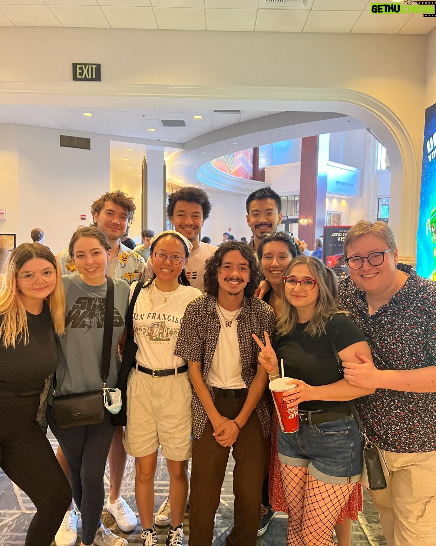 Aitch Alberto - 3.2K Likes - spontaneous pop in to #arianddantemovie at glendale americana with these folks!