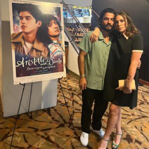Aitch Alberto Instagram - last night was sold out @landmarktheatressunset. 
thank you to @bobbyjuniorsoto for leading such a beautiful talk. and big thanks to the cast and crew that were there and the beautiful audience. so many of you discovering this story for the first time. let’s do it again today? 2pm. #arianddantmovie

dress @roksandailincic 
shoes @gucci 
hair @thisisbabe 
face @sambatesmakeup 
thank you @poletteey 

📷 @lilyy_annaa @ivechie @moi_cis