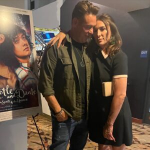Aitch Alberto Instagram - last night was sold out @landmarktheatressunset. 
thank you to @bobbyjuniorsoto for leading such a beautiful talk. and big thanks to the cast and crew that were there and the beautiful audience. so many of you discovering this story for the first time. let’s do it again today? 2pm. #arianddantmovie

dress @roksandailincic 
shoes @gucci 
hair @thisisbabe 
face @sambatesmakeup 
thank you @poletteey 

📷 @lilyy_annaa @ivechie @moi_cis