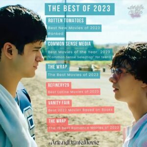 Aitch Alberto Instagram - ✨🏆The BEST of 2023 for #AriandDanteMovie🏆✨

🎬This year  brought us the beautiful Aristotle and Dante film - and we're proud to see our favorite movie on so many "Best of" lists - here are some highlights from the year!💫