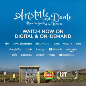 Aitch Alberto Instagram - WATCH NOW ON AMAZON!! 

You can now find the original (uncensored) version of ARISTOTLE AND DANTE DISCOVER THE SECRETS OF THE UNIVERSE on prime video 💕

**U.S. ONLY** 
—————————
Produced by:
@lin_manuel
@valeriestad
Dylan Sellers
Chris Parker
Ben Odell
@ederbez

Written & directed by: @aitchalberto
Book written by: @benjamin.alire.saenz

Cast:
@maxpelayo__
@reese.gonzales
@ederbez
@evalongoria
realveronicafalcon
@kevinmalejandro

@arianddanteupdates
—————————
#AriandDanteMovie #AriandDante #booktofilm #BlueFoxEntertainment #BFE #comingofage #movie #YA #romance #younglove #lgbtqia #findingyourself #AristotleAndDanteDiscoverTheSecretsOfTheUniverse #MaxPelayo #ReeseGonzales #EugenioDerbez #EvaLongoria #VeronicaFalcon #KevinAlejandro #AitchAlberto #BenjaminAlireSaenz #linmanuelmiranda #bookish #movienight #bookstagram #booklover #booktok #youngadultbooks #soulmates