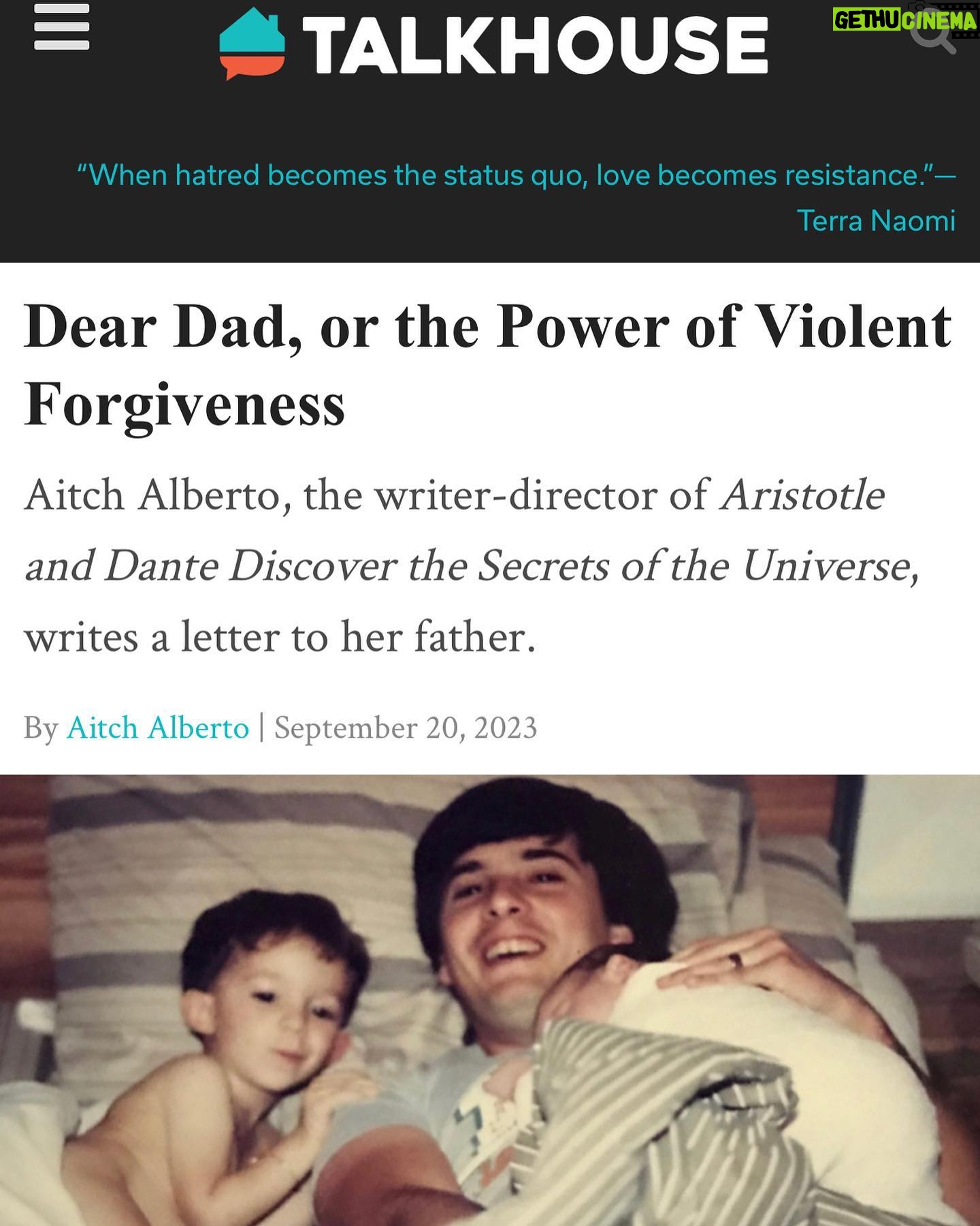 Aitch Alberto - 1.1K Likes - thank you @talkhouse for inviting me to write this piece. link in bio.