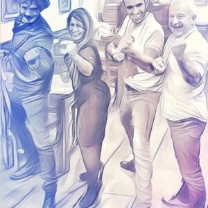 Aitor Luna Instagram - Despidiendo el año con la buena gente y en guardia para comernos el 2019!!! FELIZ AÑO #instagente @yongonluna #rakelita #josean #sensey #karate #añonuevo #siempreenguardia #oshu