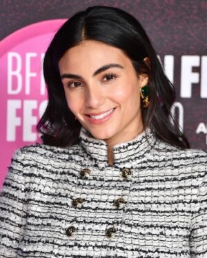 Aiysha Hart Instagram - Thank you @britishfilminstitute for hosting the U.K. LFF premiere of Mogul Mowgli on Saturday evening, and for giving me a reason to dress-up for the first time since March. 

Wearing @chanelofficial 
Styling @millermode 
Makeup @zoetaylormakeup x @chanel.beauty 
Hair @bjornkrischker
Tailoring @nafisatosh 
Merci @juliedorff & @stephanie_felisa 🤍