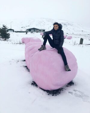 Aiysha Hart Instagram - Marshmallows in the snow.