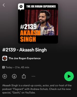 Akaash Singh Instagram - 🐐 @joerogan