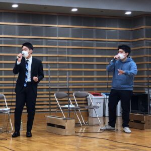 Ako Nagao Instagram - .
今夜9時からはハモネプ🎤
アナウンサーチーム『アナペラ』としてこの7人で歌いました！

そしてなんといっても今回は大学対抗ということで、大学生たちのハイレベルなアカペラに注目です！！

#佐久間みなみ
@sakuma_minami 
#杉原千尋
@chihiro.sugihara 
#藤本万梨乃 
@marino.fujimoto1030 
#久慈暁子 
@kuji_akiko 
#堀池亮介 
@ryosuke_horiike 
#藤井弘輝 
@fujii_koki_cx 

#ハモネプ
#アカペラ