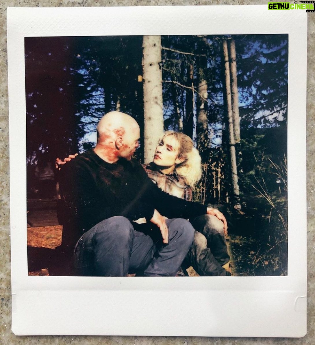 Aksel Hennie - 1.7K Likes - THE TRIP 🪓⚰️ Just wrapped up this crazy ride!! The pic is one of many #polaroids taken on the set in between takes. This movie contains so much talent it’s crazy!! A HUGE thanks to the entire crew, and @tommywirkola @noomirapace @andreriksen @christianrubeck, and out of this world talented and hardworking @antonsoise - this crew blew my mind daily on set!! You guys are gonna love this!!! 👊🏻❤️🙌🏻 #wrapped #iondedager #blood #love #movie #filmmaking