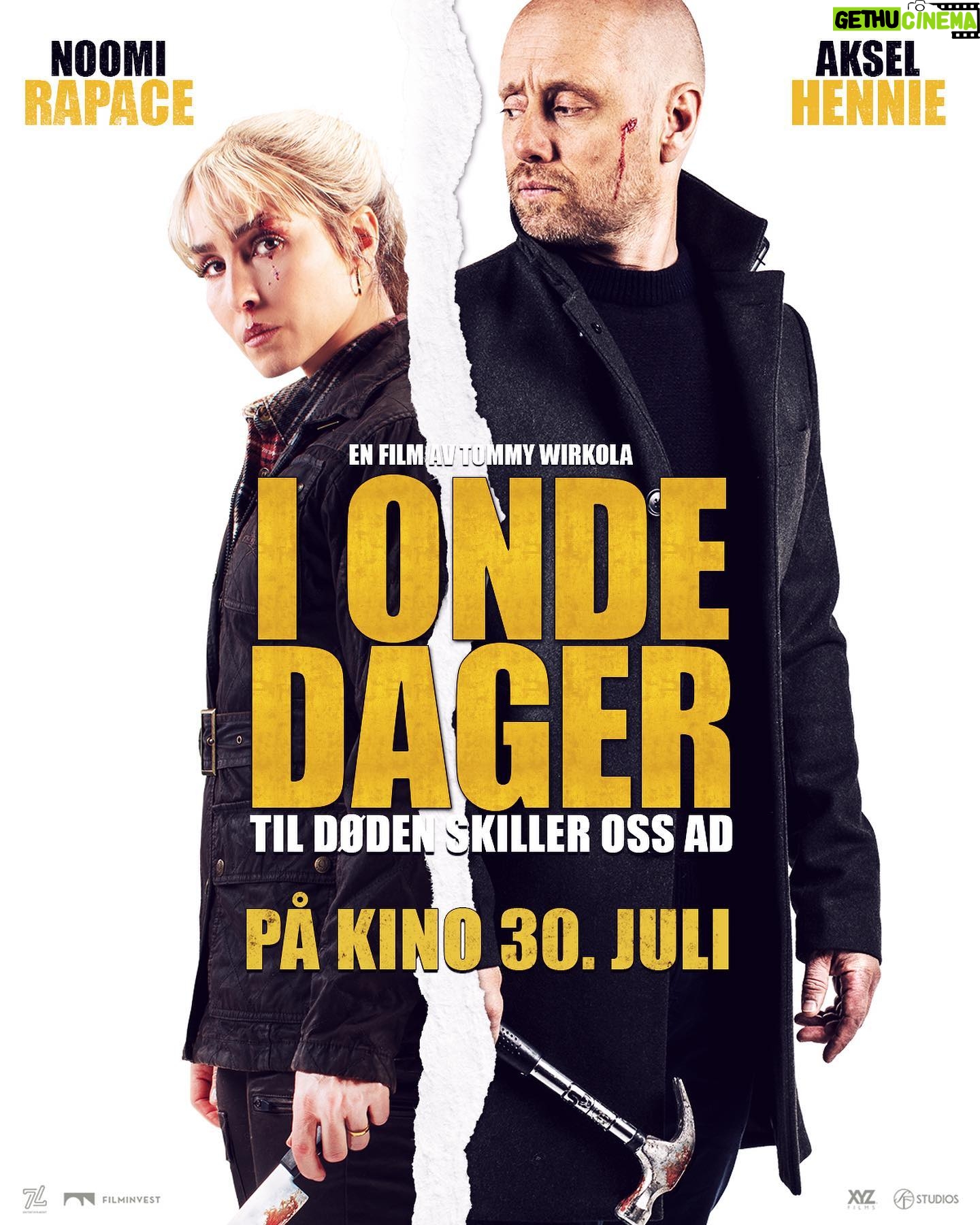 Aksel Hennie - 2.9K Likes - BOOOM!!! JULY 30!!! I’ve been longing for this day since all the lockdowns and social distancing started. We’re soon able to sit together in a cinema hall and enjoy movies! @tommywirkola has directed just the right movie to kick start this year of cinema - and I can’t wait to show you this powerhouse of a film!!! @noomirapace @antonsoise @andreriksen @rubeck.christian @stigfrodo is all killing it - literally... #movie #film #thetrip #iondedager #🔨 # 🔪