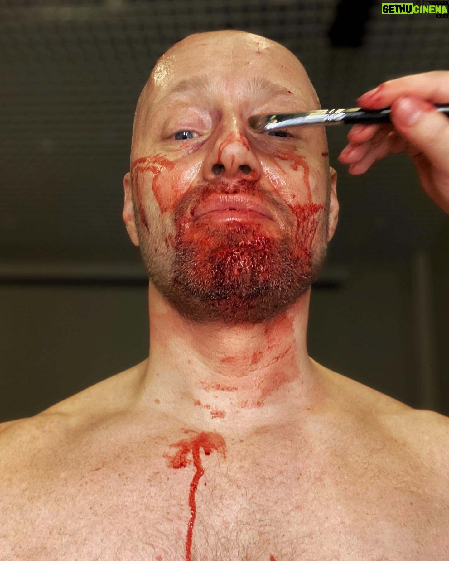 Aksel Hennie - 2.3K Likes - SATURDAY NIGHT MAKE UP CHECK! 👊🏻 Love work these days! @noomirapace and @tommywirkola impress me on daily basis! F••K!!! - this movie is something else!!! Thanks to my brother and friend @andreriksen for some serious beating this week - you’ve always been a badass, but you’ve evolved to next level - impressive and inspiring, buddy! ❤️👊🏻❤️ K H H❤️ #movie #thetrip #blood #actor #film