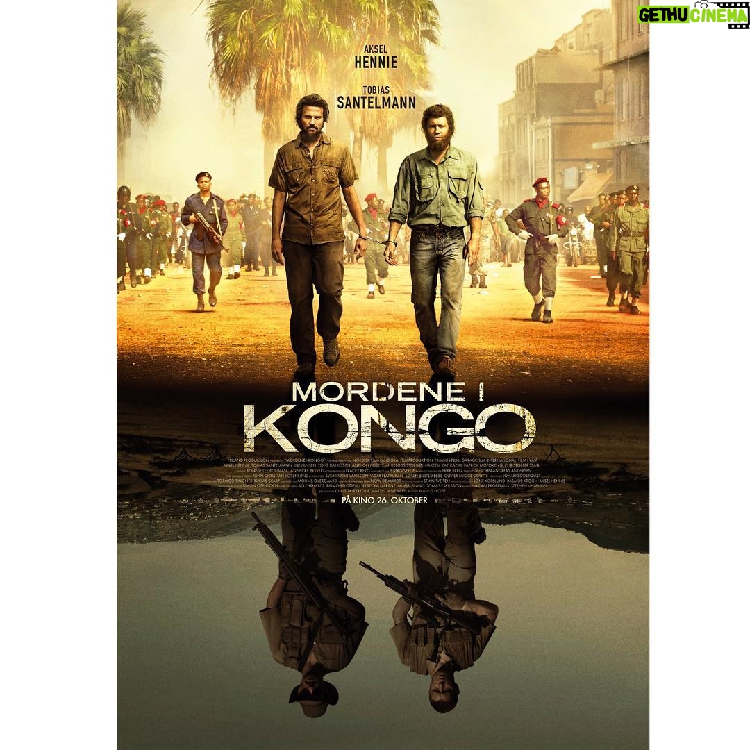 Aksel Hennie - 4.2K Likes - NEW “MORDENE I KONGO” POSTER OUT! #🔥 ...love this artwork from @marcellbandick Opening night October 26 is coming closer, and I can feel it! Eager to get this movie out!!!! #😊 @santelmann @ponnbonn #movie #poster #film