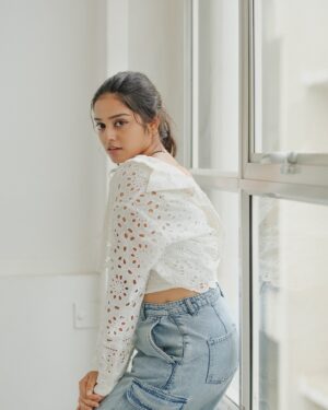 Akshatha Ajit Instagram - Jus feeling good🤍
📸 @sk24official ✨