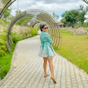 Akshita Bopaiah Instagram - Slaying every day 🦋🦋🦋

#fashionstyle #fashionicon #akshithabopaiah #southactress