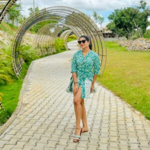 Akshita Bopaiah Instagram - Slaying every day 🦋🦋🦋

#fashionstyle #fashionicon #akshithabopaiah #southactress